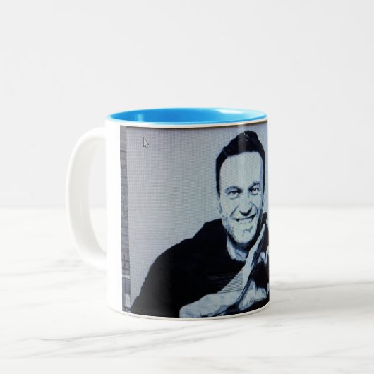 Navalny der Helden unserer Tasse (Vorderseite Links)
