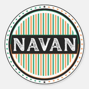 Navan City Pride Emblem – Irische Identität Runder Aufkleber