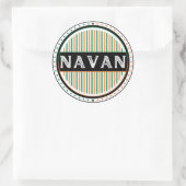 Navan City Pride Emblem – Irish Identity Runder Aufkleber (Tasche)