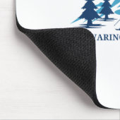 Navarino Wisconsin Ski Resort Skifahrer _1 Mousepad (Ecke)