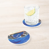 Navaro Rapids, Hiroshige Japanisch Fine Art Sandstein Untersetzer (Seite)