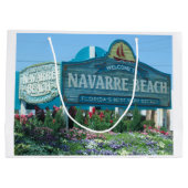 Navarra Beach, Florida, Begrüßungszeichen Große Geschenktüte (Rückseite)