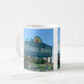Navarra Beach Florida Begrüßungszeichen Kaffeetasse (Vorderseite Links)