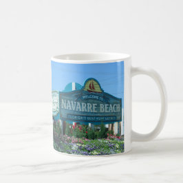 Navarra Beach Florida Begrüßungszeichen Kaffeetasse
