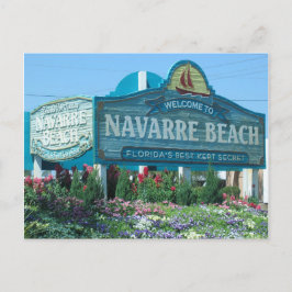Navarra Beach, Florida, Begrüßungszeichen Postkarte