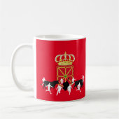 Navarra Flag und San Fermin, Pamplona-Design, Kaffeetasse (Links)
