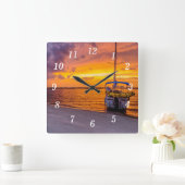 Navarra Florida Feuer Sunset Wall Uhr (Zuhause)