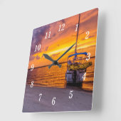 Navarra Florida Feuer Sunset Wall Uhr (Winkel)