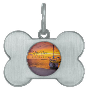 Navarra Florida Fire Sunset Pet Tag Tiermarke