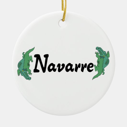 Navarra Florida Keramik Ornament (Vorne)
