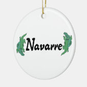 Navarra Florida Keramik Ornament (Links)