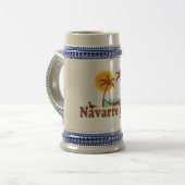Navarra-Strand Bierglas (Vorderseite Links)