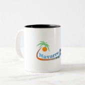 Navarra-Strand Zweifarbige Tasse (Vorderseite Links)