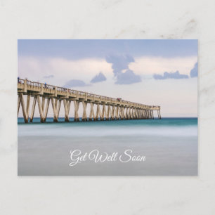 Navarre Beach Fishing Pier Gute Besserung Postkarte