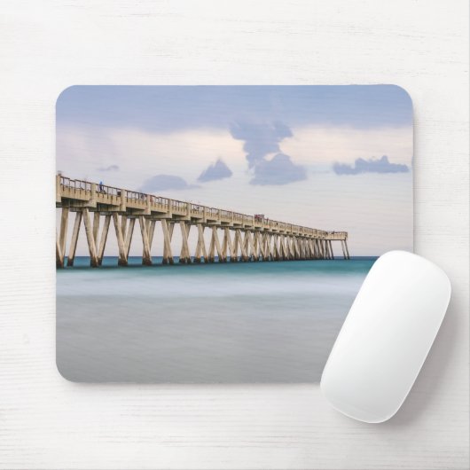 Navarre Beach Fishing Pier Mousepad (Mit Mouse)
