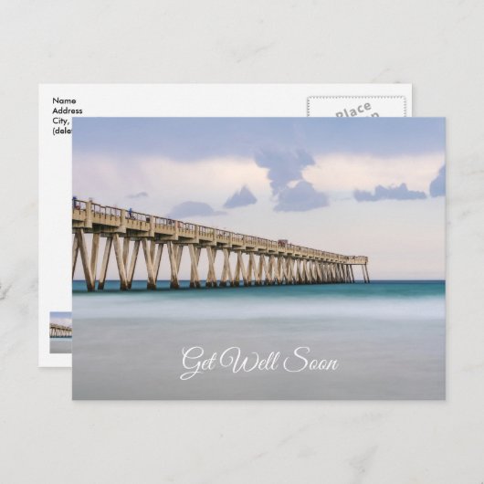 Navarre Beach Fishing Pier wird bald gut Postkarte (Vorne/Hinten)