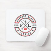 Navarre Beach Florida Fl Retro Surfer Beach Front Mousepad (Mit Mouse)
