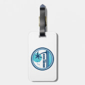 Navarre Beach Florida Palm Tree Birds Gepäckanhänger (Rückseite vertikal)