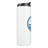 Navarre Beach Florida Palm Tree Birds Thermosbecher (Nach links gedreht)