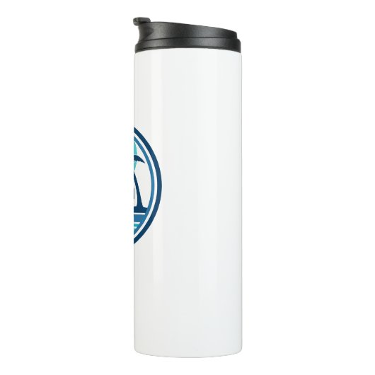 Navarre Beach Florida Palm Tree Birds Thermosbecher (Nach rechts gedreht)