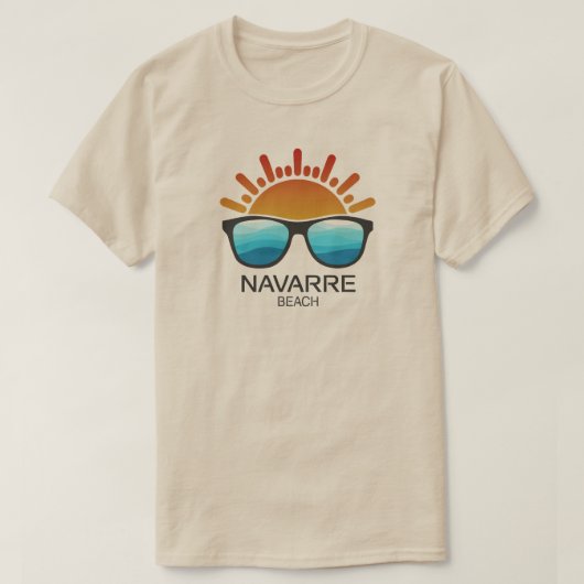Navarre Beach Florida Sonnenbrille T-Shirt (Design vorne)