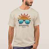Navarre Beach Florida Sonnenbrille T-Shirt (Vorderseite)