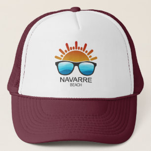 Navarre Beach Florida Sonnenbrille Truckerkappe