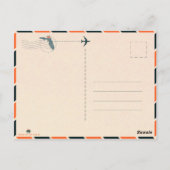 Navarre Beach Florida Tropical Palm Tree 1950s Postkarte (Rückseite)