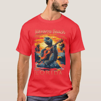 Navarre Beach Florida Urlaub Schildkröte Männer Fr T-Shirt