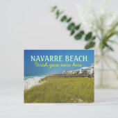 Navarre Beach Florida - Wünschen Sie, Sie wären hi Postkarte (Stehend Vorderseite)