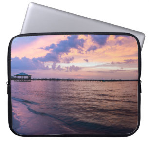 Navarre Beach Magic Hour Purple Sunset Laptopschutzhülle