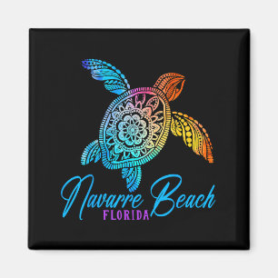 Navarre Beach Tie Dye Meeresschildkröte Florida Ur Magnet