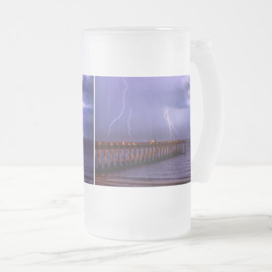 Navarre Florida Blitze Mattiert Glass Beer Mattglas Bierglas (VorderseiteRechts)