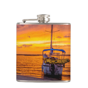 Navarre Florida Fire Sunset Flachmann