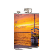 Navarre Florida Fire Sunset Flachmann (Rechts)