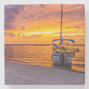 Navarre Florida Fire Sunset Steinuntersetzer