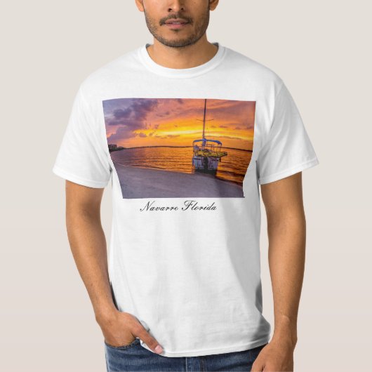 Navarre Florida Fire Sunset T - Shirt (Vorderseite)
