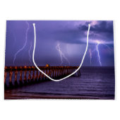Navarre Florida Lightning Storm Große Geschenktüte (Vorderseite)