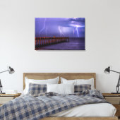 Navarre Florida Lightning Storm Leinwanddruck (Insitu (Schlafzimmer))