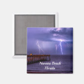 Navarre Florida Lightning Storm Magnet (Vorderseite/Rückseite)