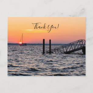 Navarre Florida Santa Rosa Sonnenaufgang Danke Postkarte