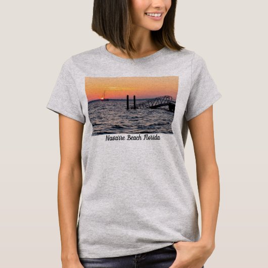Navarre Florida Santa Rosa Sunrise T - Shirt (Vorderseite)