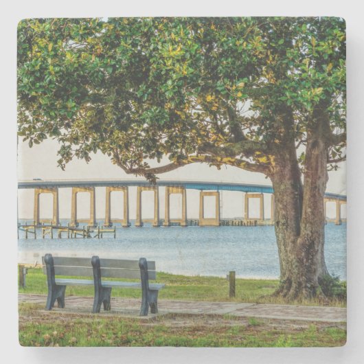 Navarre Park Bench and Bridge Steinuntersetzer (Vorderseite)