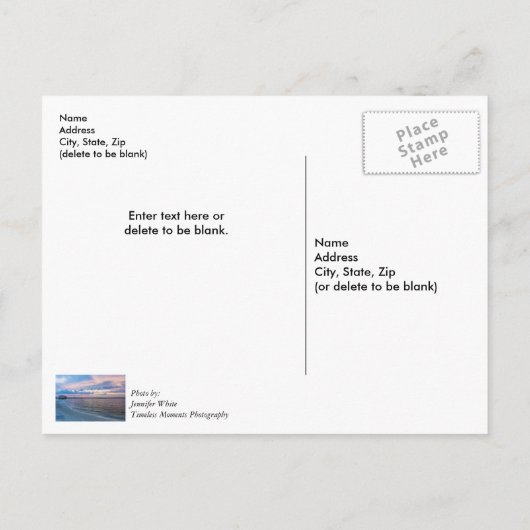 Navarre Santa Rosa Sunset Vielen Dank Postcard Postkarte (Rückseite)