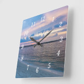 Navarre Santa Rosa Sunset Wall Clock Quadratische Wanduhr (Winkel)