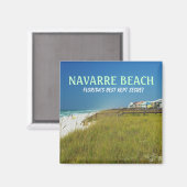 NAVARRE STRAND FLORIDA MAGNET (Vorderseite/Rückseite)