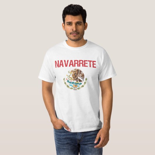 Navarrete-Familienname T-Shirt (Vorne ganz)