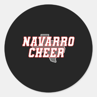 Navarro Cheer Texas Runder Aufkleber