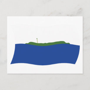 Navassa-Insel Flagge Postkarte