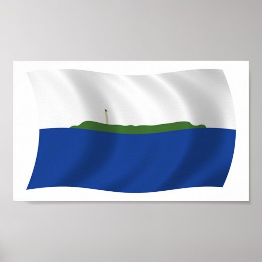 Navassa Island Flag Poster Print (Vorne)